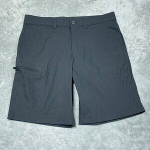 Eddie Bauer Rainier Tech Shorts Mens Size 34 Nylon/Spandex Gray a0963